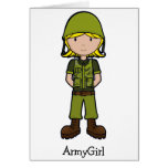 ArmyGirl Greeting Cards