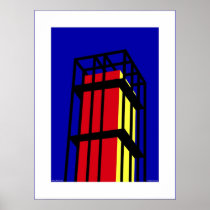 Arne Jacobsen Tower - passepartout Poster