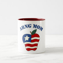 ARNG Mom Patriotic Apple Mugs