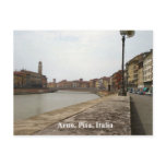 Arno, Pisa, Italia Postcard