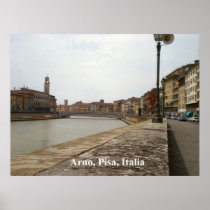 Arno, Pisa, Italia Poster