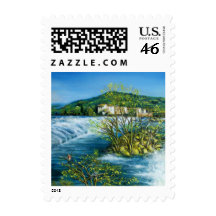 ARNO RIVER AT ROVEZZANO Florence Italy Postage Stamp