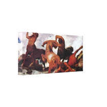 Arnold Bocklin - Centaurs Gallery Wrapped Canvas