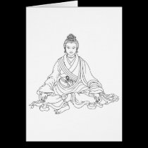 Aro Yeshe Line Drawing [card] cards