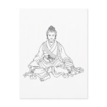 Aro Yeshe Line Drawing [postcard]