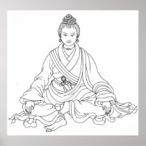 Aro Yeshe Line Drawing [poster]