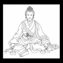 Aro Yeshe Line Drawing [poster] posters