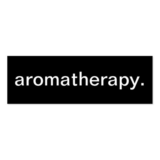 Aromatherapy Business Card (front side)