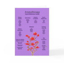 Aromatherapy Chart in Lavender cards