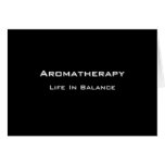 Aromatherapy - White text Cards