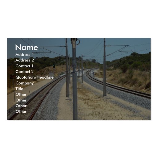 Around The Bend Burns Beach Railroad Bridge In Cur Business Card Template (front side)