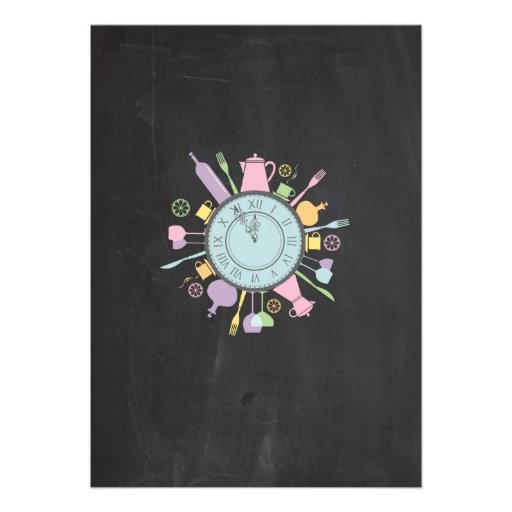 Around the Clock Bridal Shower Invitation