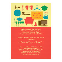 Around The House Bridal Shower Invitation
