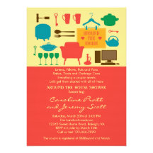 Around The House Couple's Bridal Shower Invitation