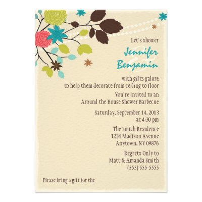 Around the House Couples Wedding Shower Invitation