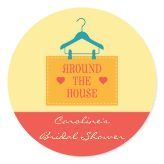 Around the House Favor Sticker sticker