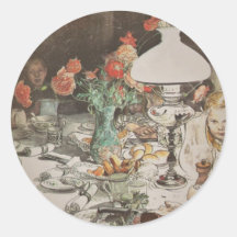 Around the Lamp at Evening Sticker