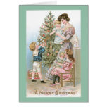 Around the tree greeting cards