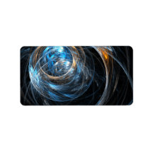 Around the World Abstract Art Personalized Address Labels