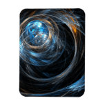 Around the World Abstract Art Premium Magnet
