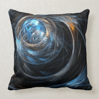 Around the World Abstract Art Throw Pillow