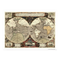 Around the World Drake Map - 1595 posters by lc_maps Around the World Drake Map - 1595 posters