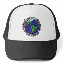 Around the World Trucker Hats