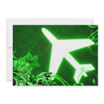 around the world : hi-fi plane personalized invites