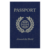 around the world : passport full color flyer