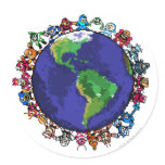 Around the World Sticker