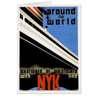 Around the World with the NYK Line card
