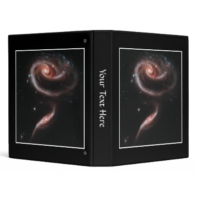 Arp 273 Galaxy Pair (Hubble Telescope) 3 Ring Binder by Psychotropia