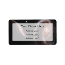 Arp 273 Galaxy Pair (Hubble Telescope) Personalized Address Label