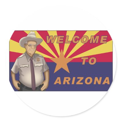Arpaio: Welcome to Arizona Sticker by ObamaWatch