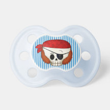 Arr Old School Pirate Skull Pacifiers