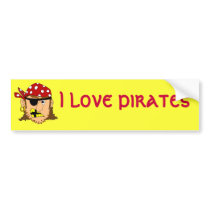 Arr Pirate Man Customizable Pirate Stuff Bumper Sticker