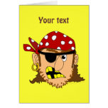 Arr Pirate Man Customizable Pirate Stuff Cards