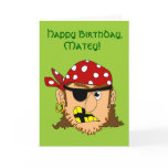 Arr Pirate Man Customizable Pirate Stuff Cards