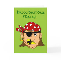 Arr Pirate Man Customizable Pirate Stuff Cards