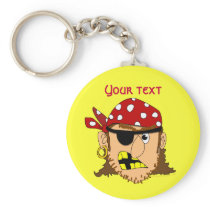 Arr Pirate Man Customizable Pirate Stuff Keychain