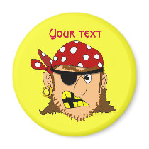 Arr Pirate Man Customizable Pirate Stuff Magnet