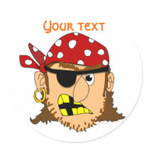 Arr Pirate Man Customizable Pirate Stuff Sticker