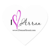 Arran Heart Stickers