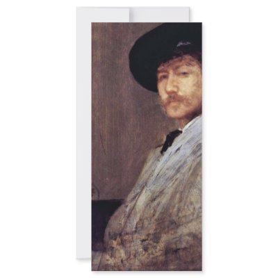 Arrangement In Gray Portrait Of The Artist (Selfpo Personalized Rack Card by Artcollection