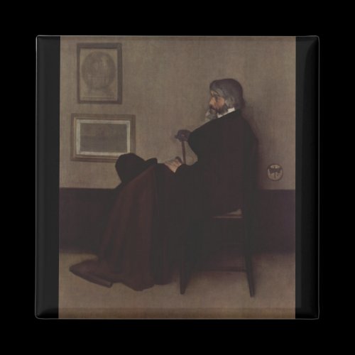 Arrangement in grey and black by Whistler Refrigerator Magnet