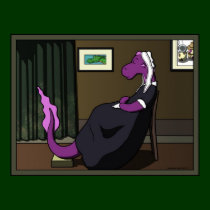 Arrangement in Purple & Green posters