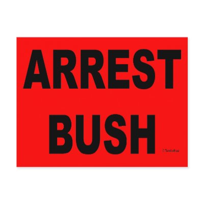 ARREST BUSH POSTCARDS by turnleft