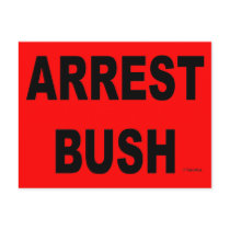 ARREST BUSH postcards