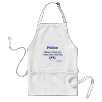 Arrest Me Fuzzy Cufs police apron aprons
