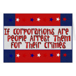 ARREST THE CORPORATIONS CARDS